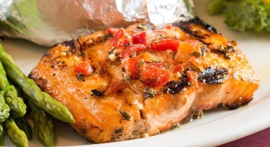 Adam’s Taphouse and Grille Annapolis Fresh Grilled Salmon