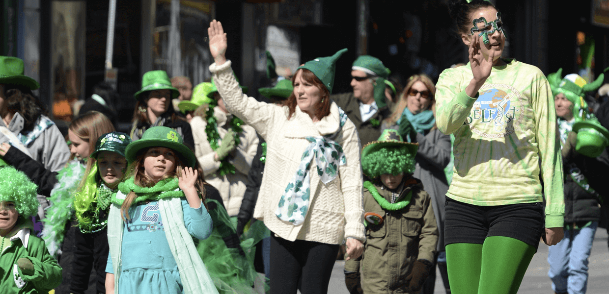 Adams Annapolis St. Patrick's Day Parade scene