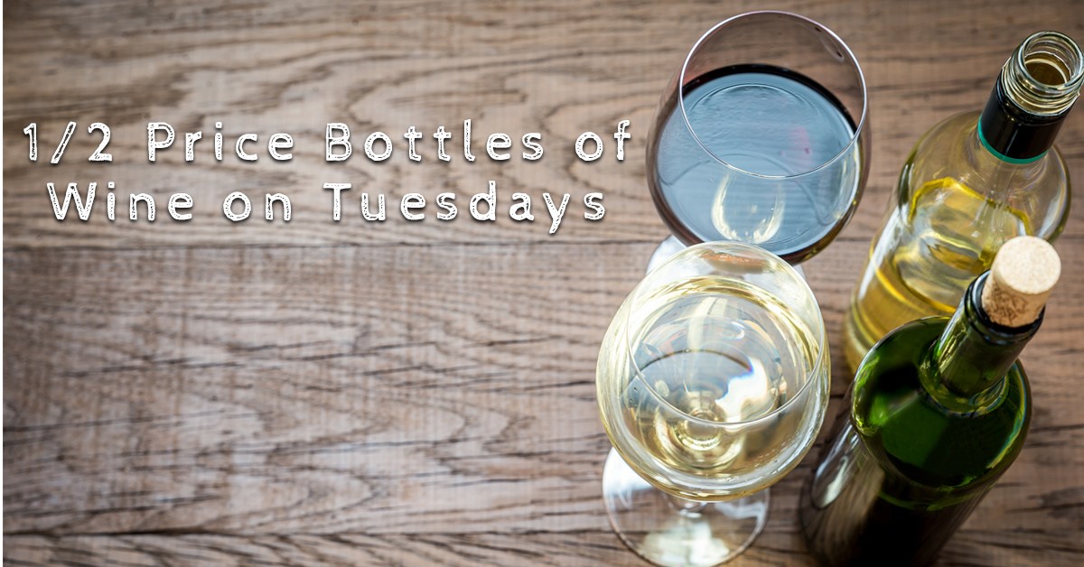 1/2 Priced Wine at Adams Annapolis on Tuesdays